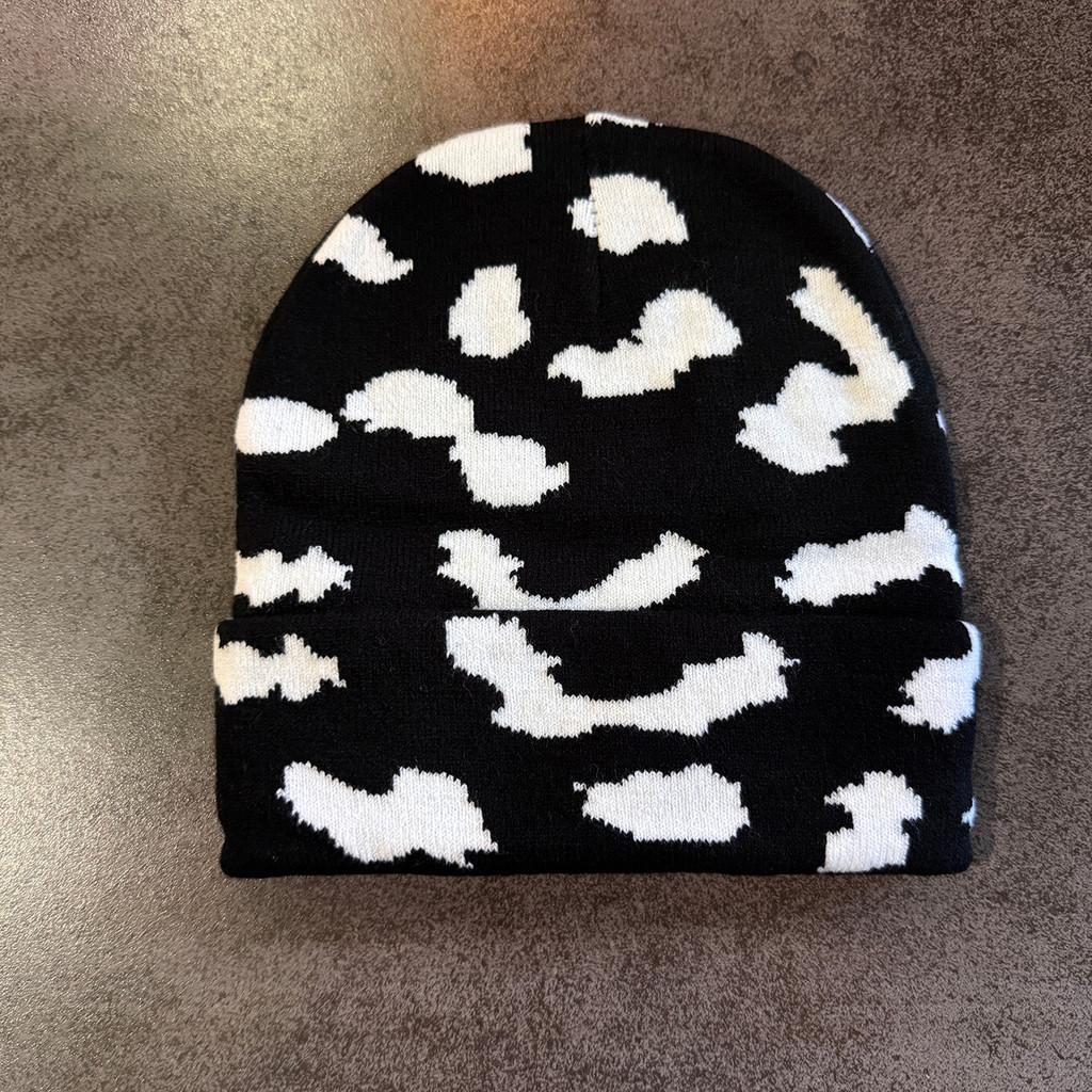 Cloud Print Knit Beanie With Warmth For Winter Outdoor Men Women