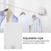 Telescopic   Clothesline Wall Mounted Clothes Drying Rope String Stainless Steel for Bathroom Laundry