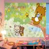 K-Kilakkuma Japanese Cartoon Printed Large Wall Tapestry Cheap Hippie Wall Hanging Bohemian Wall Tapestries Mandala Home Decor