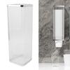 Plastic Adhesive Disposable Paper Cup Dispenser Wall Mounted Automatic Retractable Cup Dispenser with Dustproof Cover