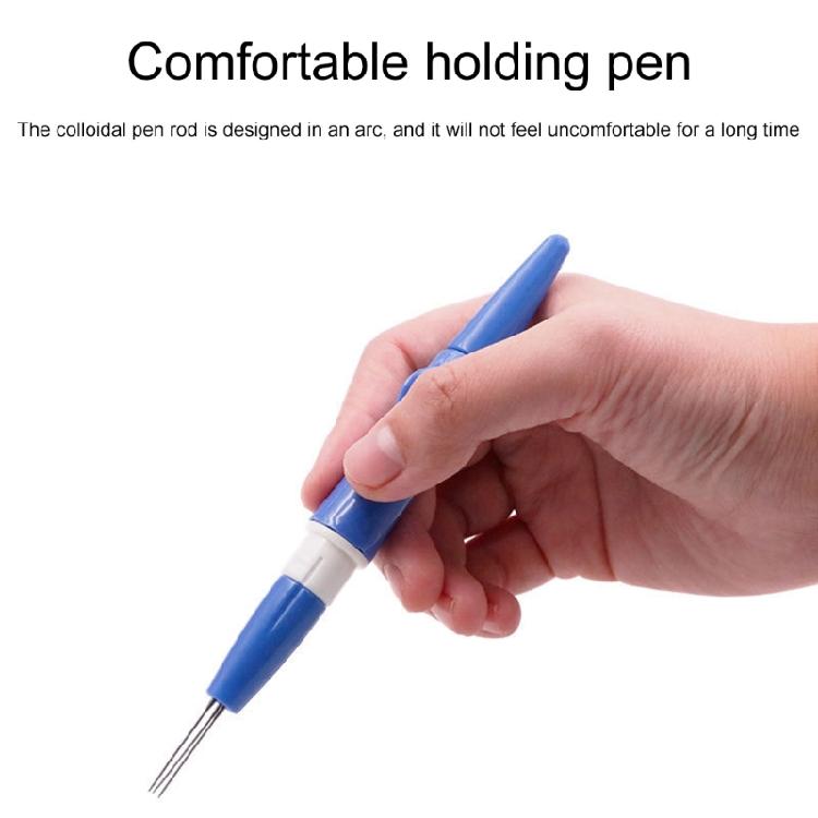 Felting Needle Handle with 3 Felting Needle Embroidery Punching Pen Three Needle Felting Handle for Wool Felted Toy