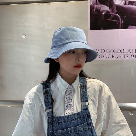 Chapeau de pêcheur uni de base style japonais pour femmes, chapeau de soleil pliable, chapeau de protection solaire, chapeau polyvalent version coréenne, tendance pour hommes