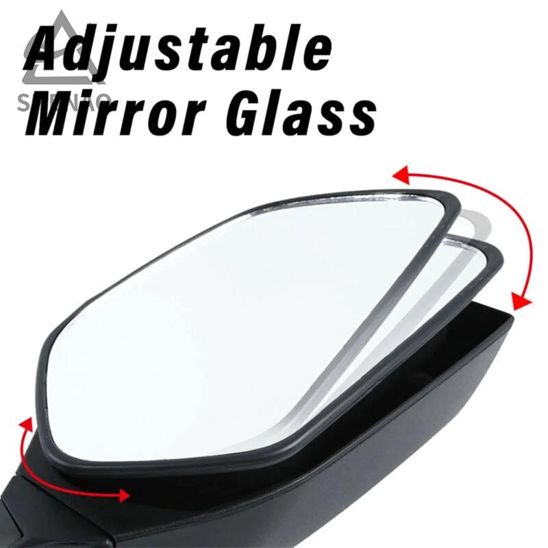 Motorcycle LED Rearview MIrror with LED Turn Signal Light Side Mirrors For Ninja ZX 10R ZX-10R 2011-2015 2016-2020 H2 2014-2015
