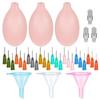 1 Set Pottery Smear-Flasche, praktisches Befüllen, vielseitige Nadeln, einfaches Drücken, Pottery Glaze Precision Tip Applikator-Flaschen-Set