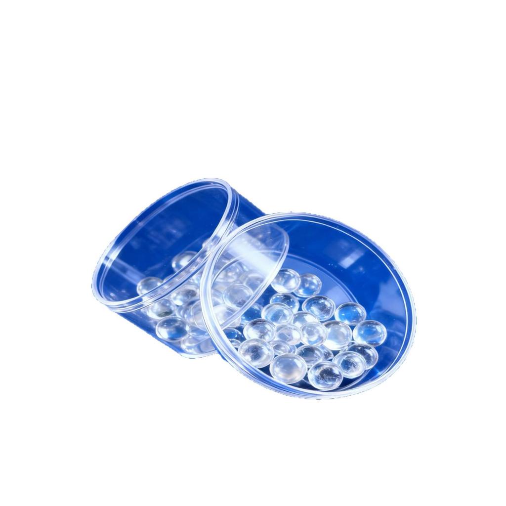 Round Transparent PS Plastic Storage Box with Lid for Digital Accessories, Jewelry, or Snacks