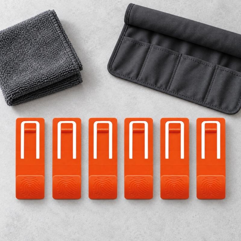 Integrated Surfboard Clip and Pin Set, 6 Plastic Replacements for Routine Board Maintenance and Equipment Bags