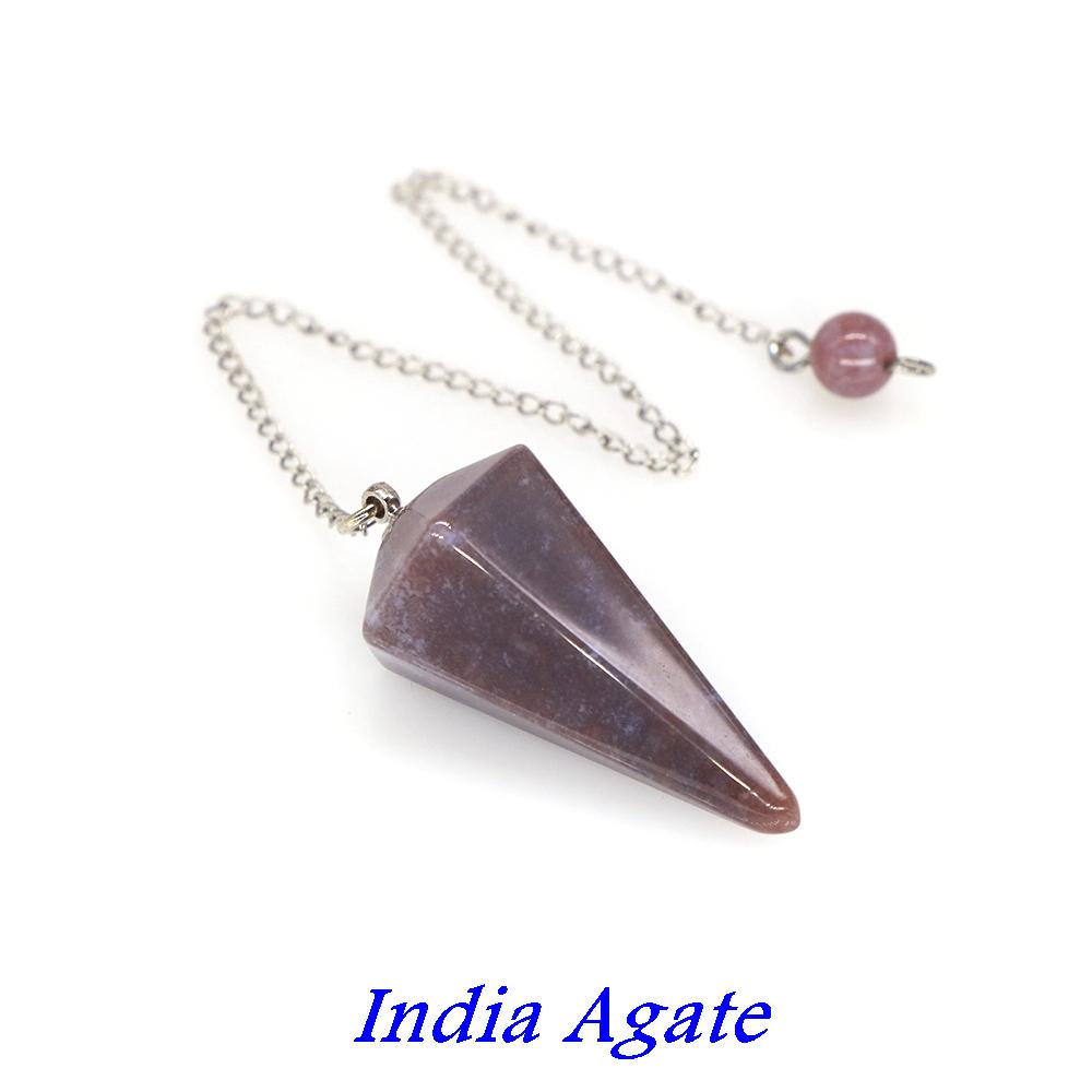 Natural Stone Quartz Agates Pendant Reiki Healing Crystal Cone Amethyst Charm Gems Pendulum Chakra Wicca For Divination Dowsing