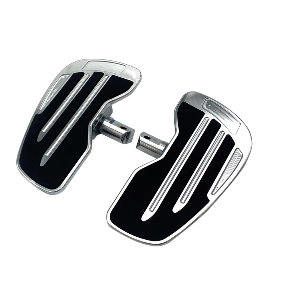 

Rider Floorboards Driver Passenger Footboard Front/Rear Foot Rest Pedal Wide Footrest For Indian Scout Sixty Rogue Twenty Bobber Chrome For Passenger