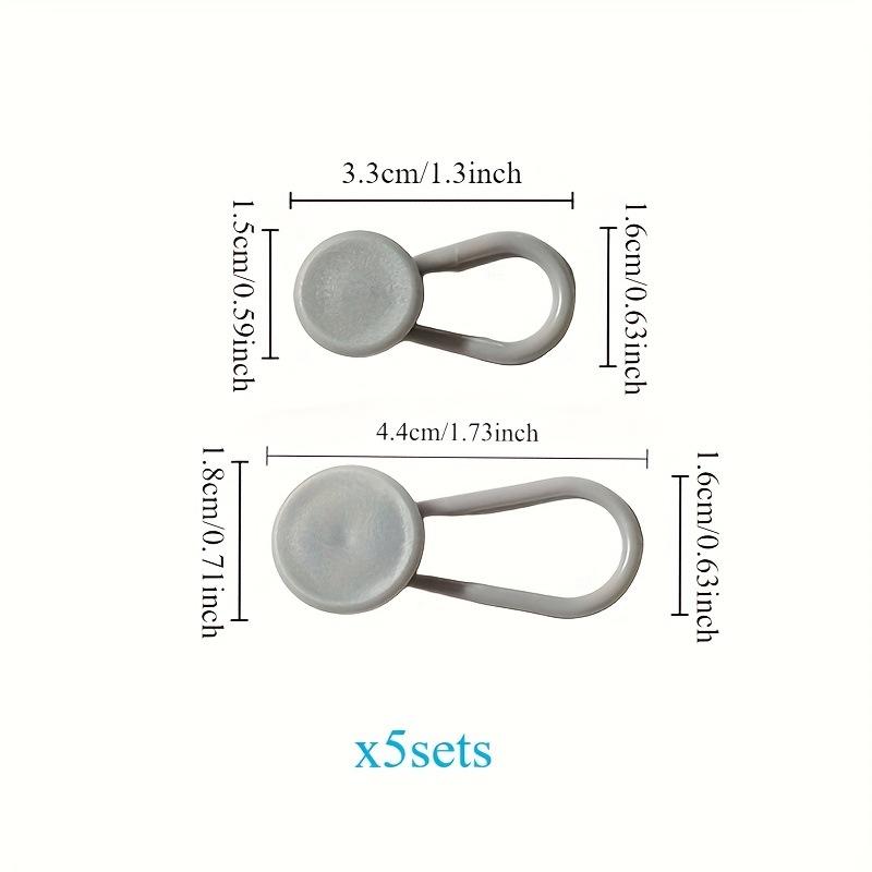 10mm/18mm Pants Extender Buttons Flexible Waist Extenders for Jeans Pants for Women & Men Jeans Skirt Extender Buttons