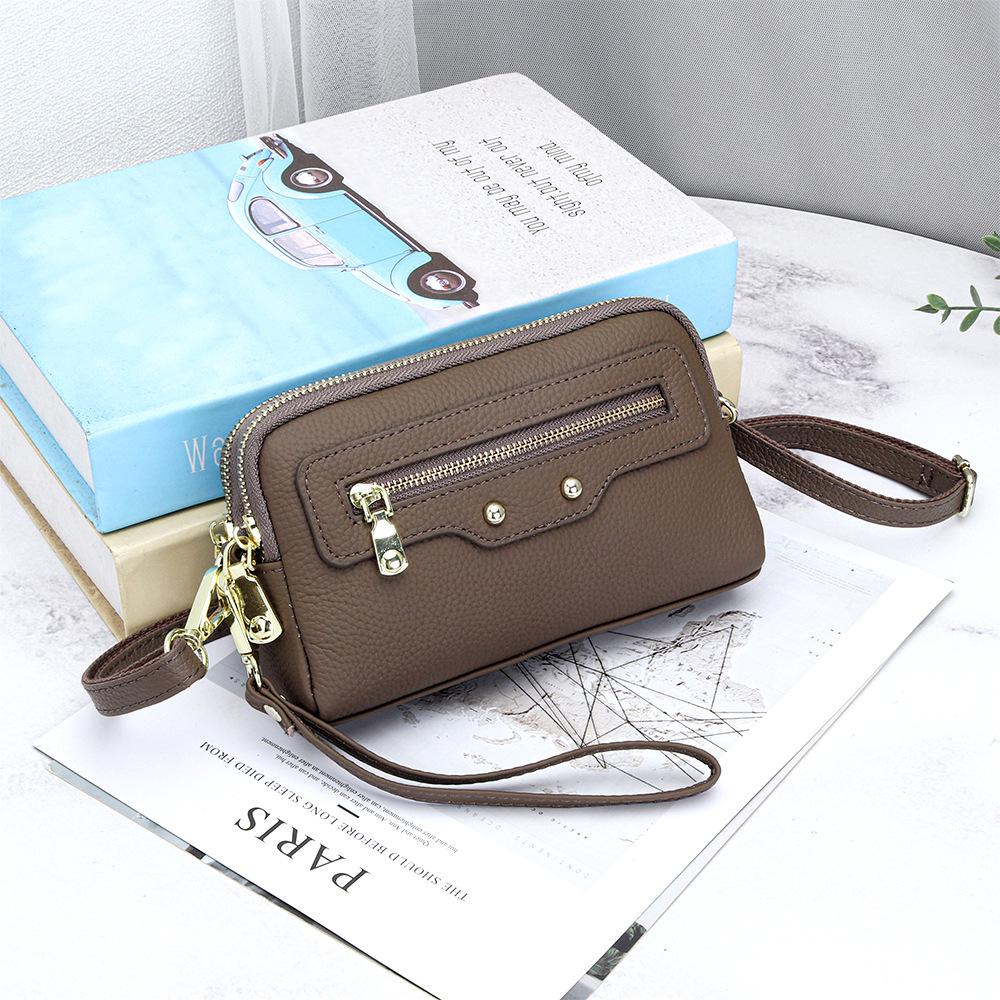 

Genuine Leather Women s Crossbody & Clutch Bag 2026: Lightweight, Multifunctional Cowhide, Perfect for Summer хакі