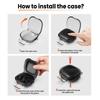 Silicone Bluetooth Headphone Cover Dustproof Charging Box Sleeve for Beats Powerbeats Fit