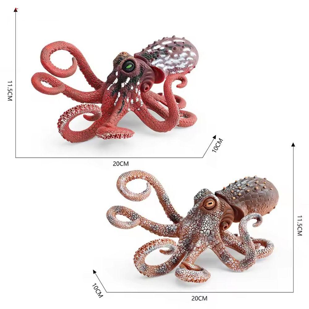 Wild Large Octopus Model Plastic Ocean Animal Statue  for Home Decor Office Display