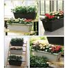 ABS Rectangular Flower Basket Sturdy And Durable Hanging Planter For Balcony Outdoor Gardener Plant