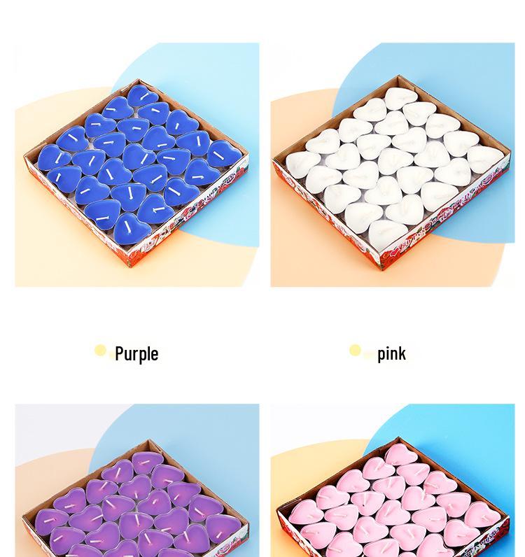 Heart-shaped Scented Tealights for Romantic Proposals and Birthdays