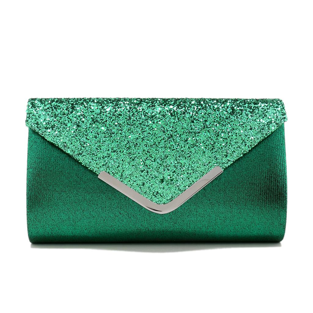 Glitter Bling,Shiny Elegant And Fashionable Envelope Clutch Bag, Party Wedding Handbag For Women Dinner Bag