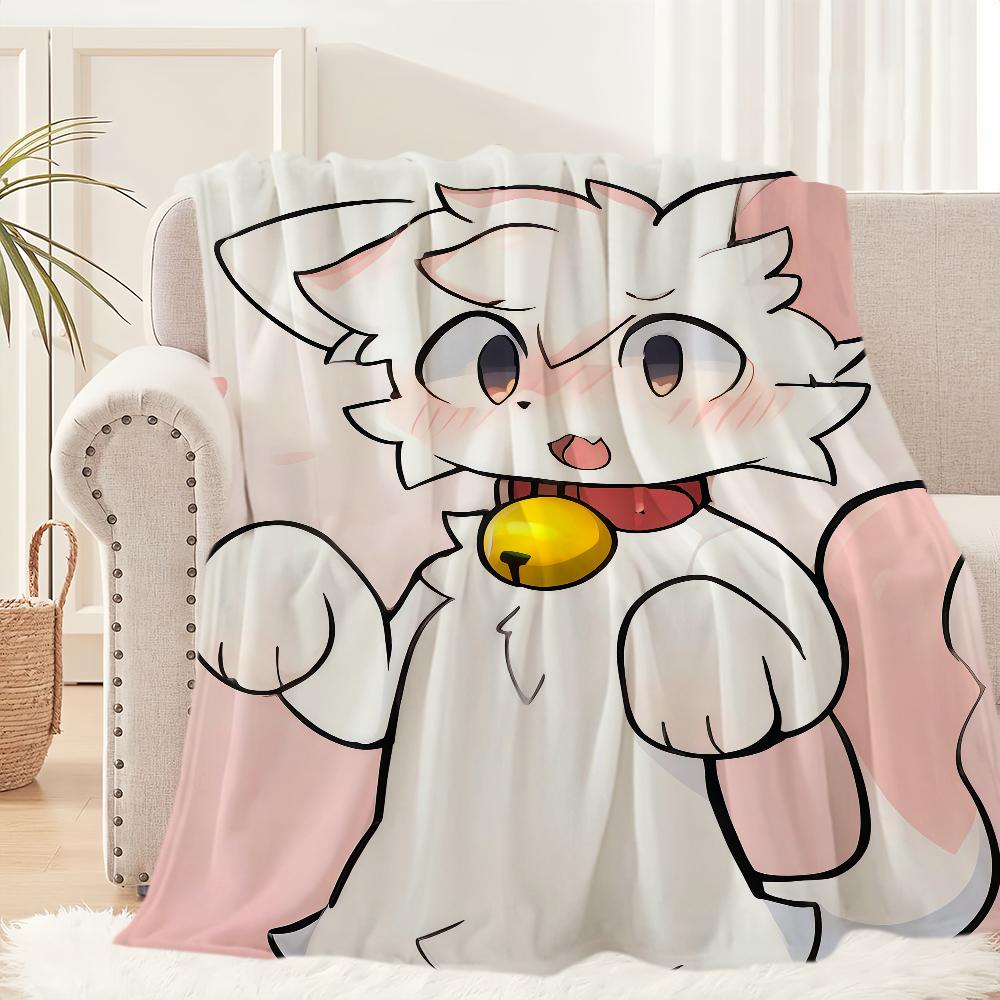 

Boykisser Милий Кіт kawaii Плед Для М якого Пледа для Пікніка Ліжка Дивана Будинку Спальні Затишний Теплий Комфортний 30x40in