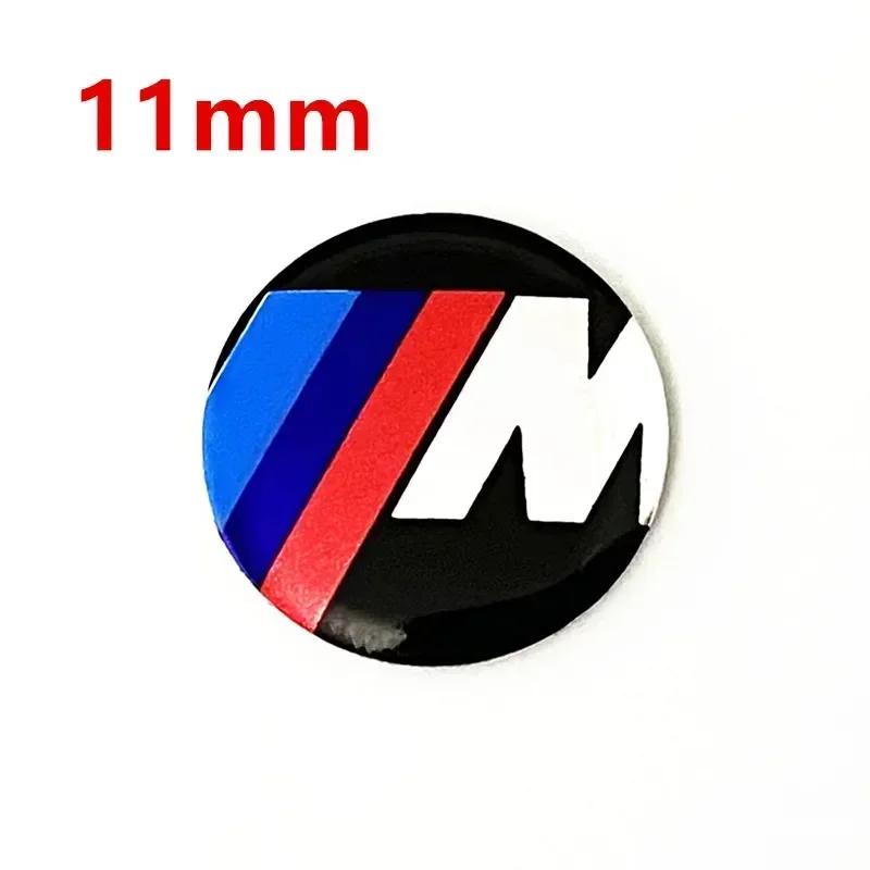 

New 2025 For BMW M X3 X5 X6 10 Pcs 3D Metal Aluminum 11mm 14mm Car Key Badge Emblem Sticker Logo Decal Symbol Labeling Aut