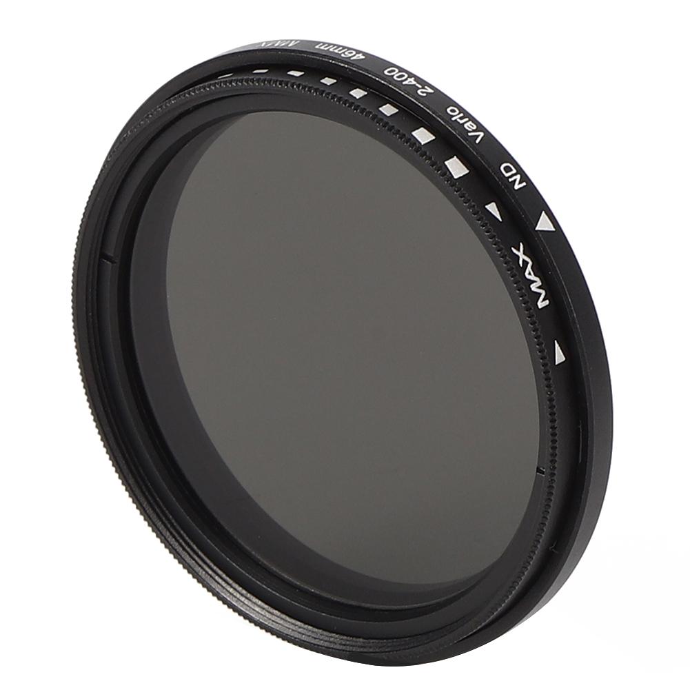 Junestar ND Lens Filter Neutral Density ND2‑400 Adjustable for SLr Mirrorless Camera Lenses(46mm )
