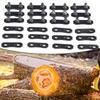 12 Sets Chainsaw Chain Repair Kits Heavy Duty 3/8LP Pitch 050 Inch Links Tie Straps for Chainsaw Chain Parts Replacement