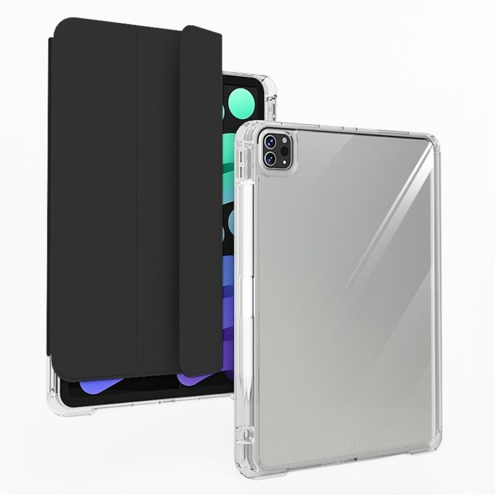 For iPad 10.2 Case with Pencil Holder Clear Acrylic Cover for iPad Air45 Pro11 iPad10 Detachable Stand