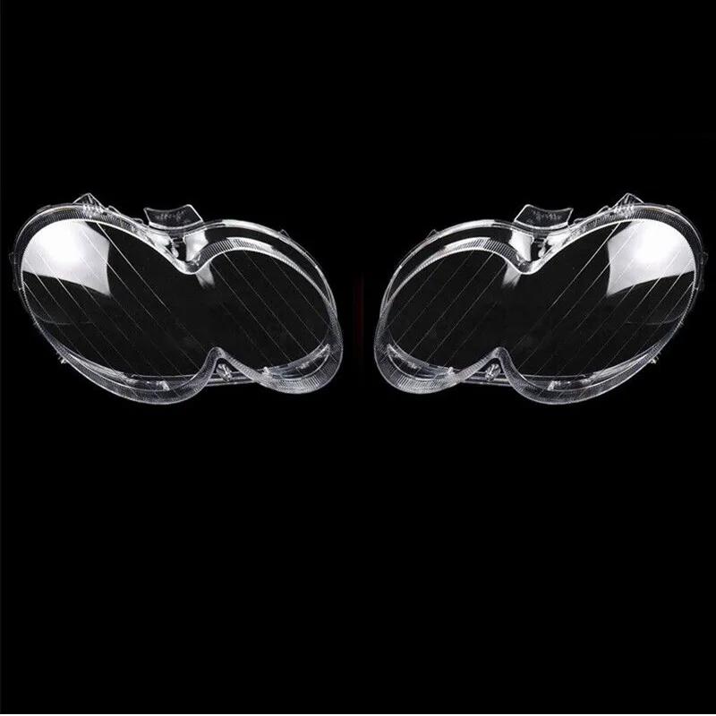 Pair Headlight Cover Shell Car Headlight Lens Cover For Mercedes-Benz W209 CLK 2-Door 2003-2009 Headlamp Shade Shell Glass Cover