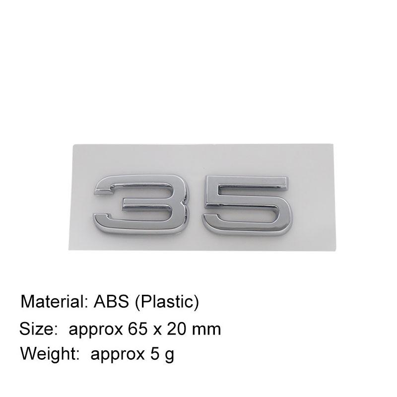 Adesivo Logo 3D 30 35 40 45 50 55 TFSI Emblema Paraurti Posteriore Auto Bagagliaio Posteriore Accessori