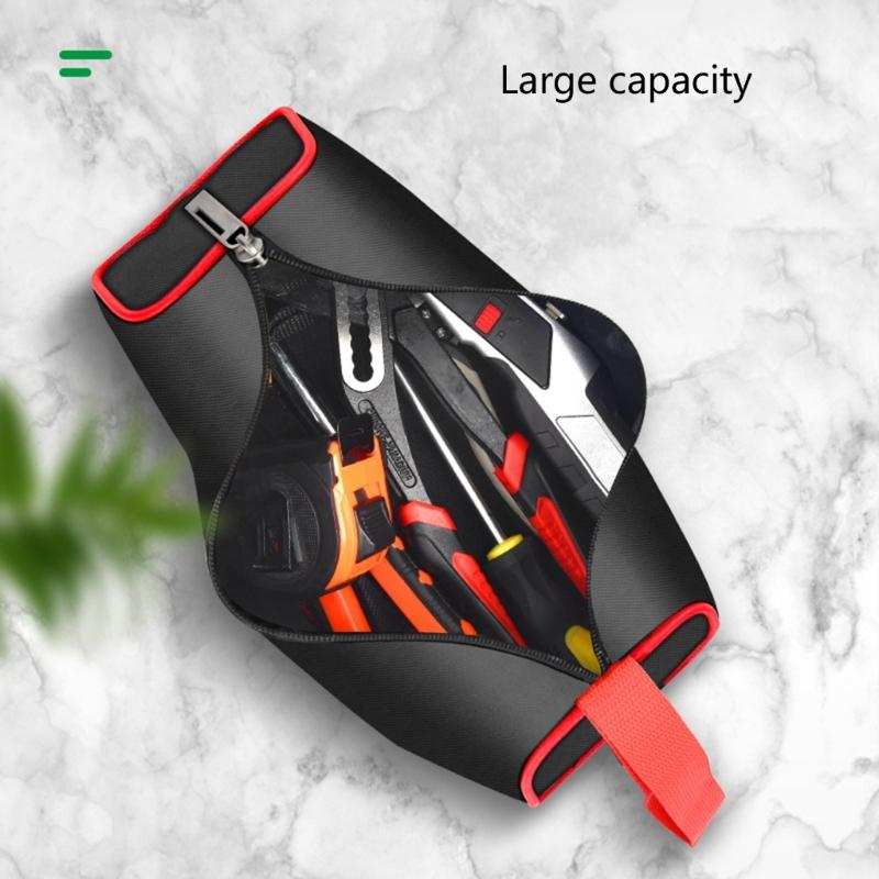 Multipurpose Large Tool Pouch, Oxford Fabric Waterproof Storage Bag Suitable for Professional Workshop Organization Use