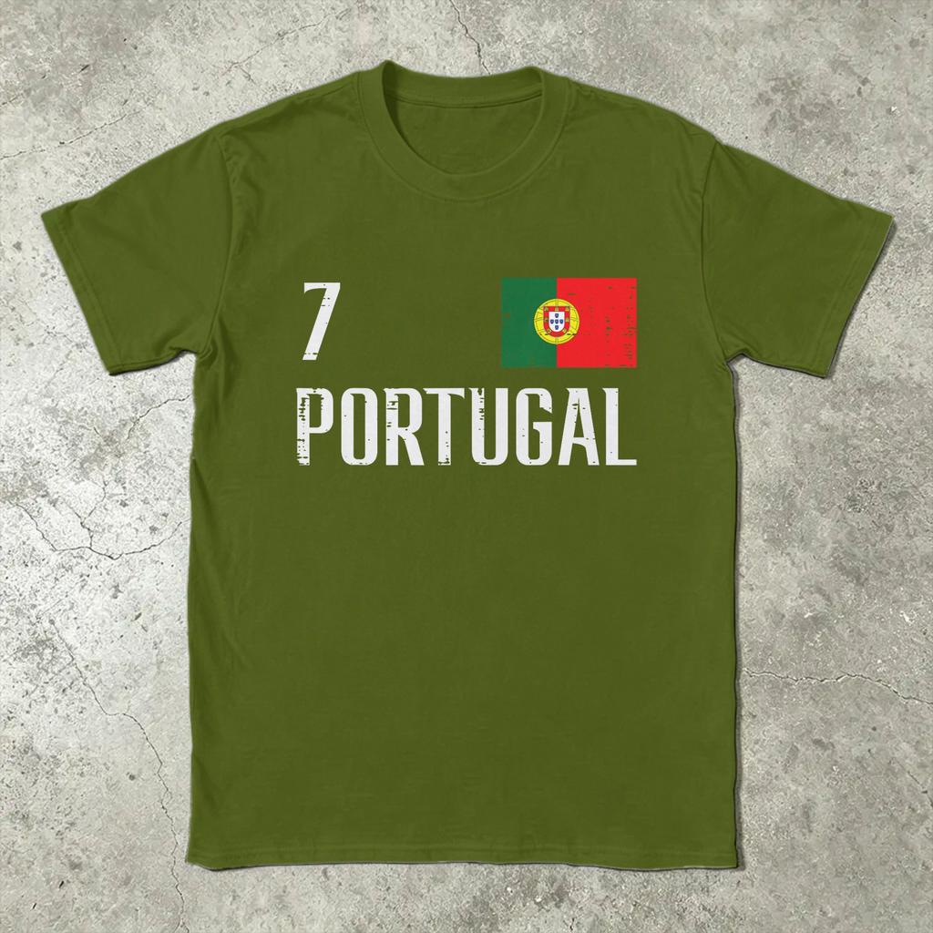 Portugal Portuguese T Shirt Summer  Popular T Shirts Male Cotton O Neck 4XL 5XL 6XL Tees Short Sleeves Streetwear Tops
