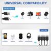 USB C Splitter Multi Charging Cable,USB A/C To Type C Charging Cord, with 4 Type-C Connectors for Cell Phones Tablets and More