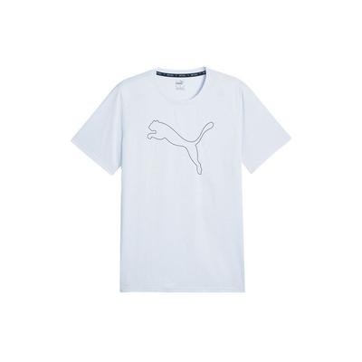 Performance Cat Logo Comfortable Casual Sports Short Sleeve T-Shirt Men Tops Silver 520750-42