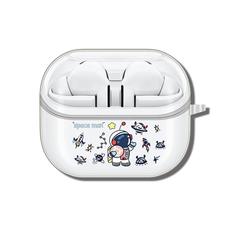 TPU Earphone Protections Sleeve for Buds 3Pro Transparents Case With Fun Cartoon Pattern