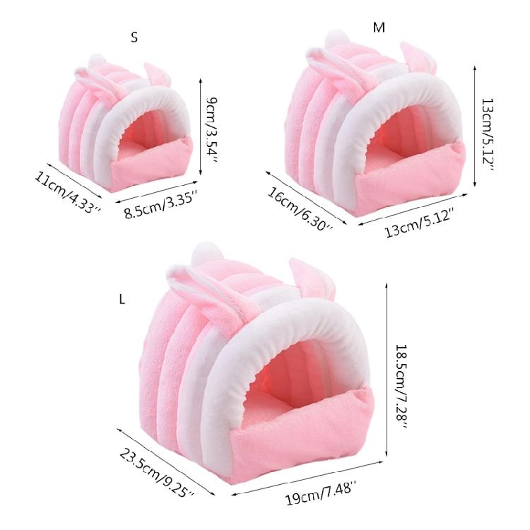 Small Animal Warm House Cozy Cave Hamster Guinea Pig Bed House Cage Accessories