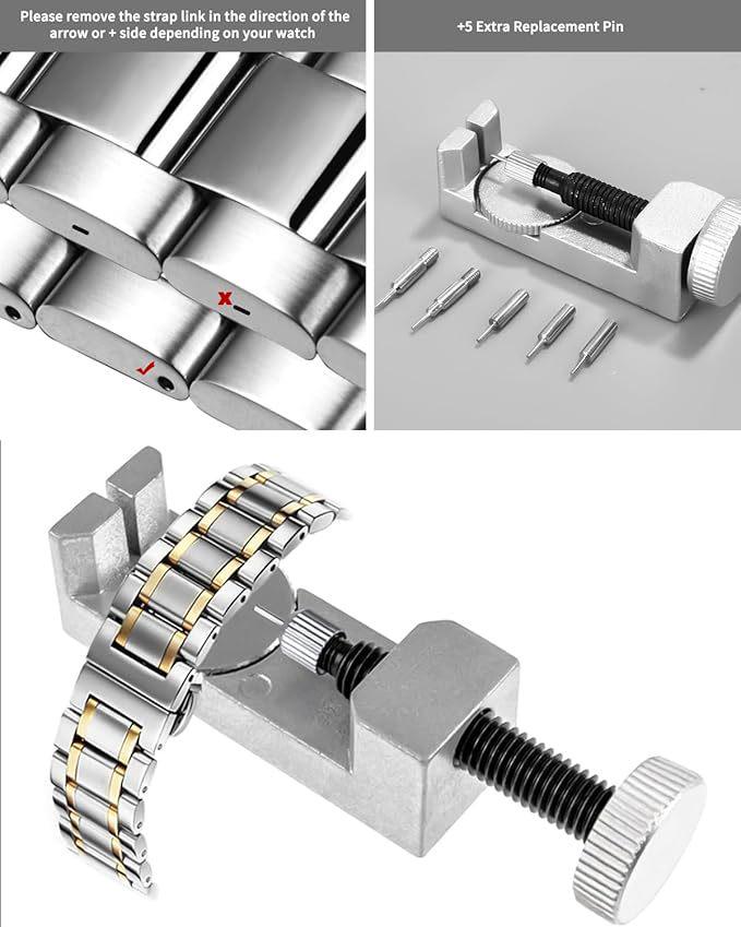 147-Piece Watch Repair Tool Kit for Disassembly and Battery Replacement