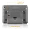 Wireless temperature and humidity meter weather clock home thermometer weather station LCD  wall mounted large color screen