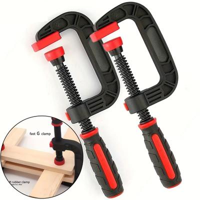 1Pc 7 Inch Spring Clamps for Woodworking Wood with Powerful Clamping Force Reinforced Plastic Nylon Clamps Jaw Opening Clamps