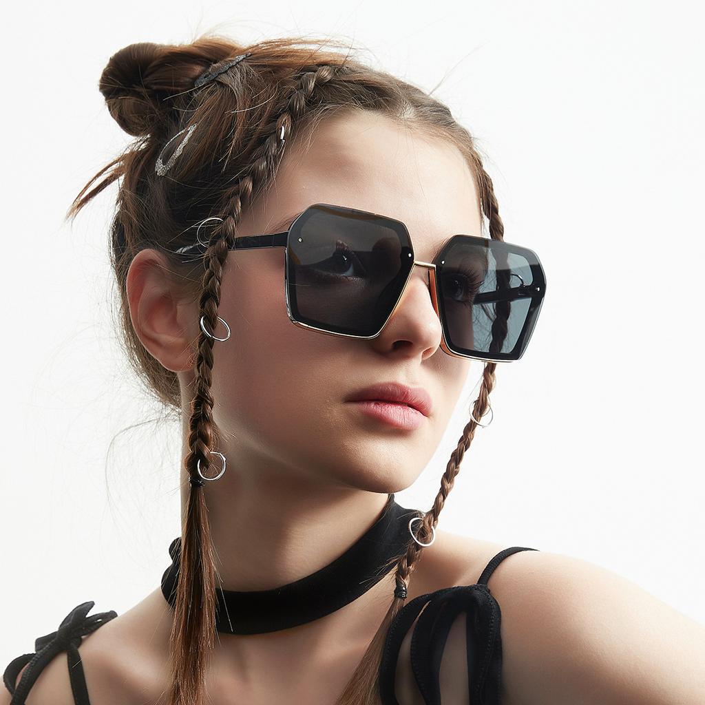 Large Frame Glasses Men'S Face Covering Versatile Sunglasses Women'S Sunglasses