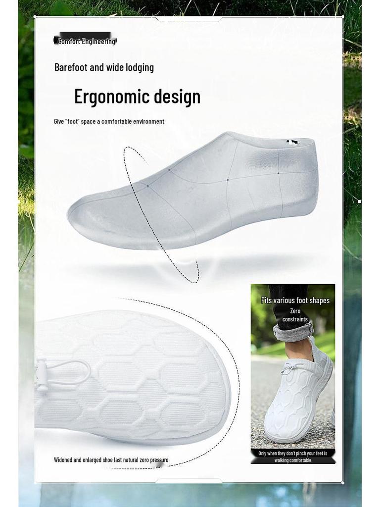 2025 Cross-Border Fly-Knit Barefoot Casual Shoes: Breathable, Comfortable, Soft Sole, Fashionable for Walking & Hiking Couples.