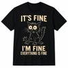 Funny Cat Graphic Tee Men Women Weird Crazy Meme Cat T-Shirt Sizes S-5XL