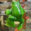Frosch Gartendekoration Niedlicher Tier-Pflanzenhänger Lustige Froschstatue Set mit 2 Stück Pflanzgefäß Terrarium Dekoration für Balkon Rasen Regal Schreibtisch