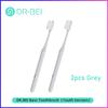 Dr Bei Toothbrush Youth Version 2 Colors Gum Care Daily Cleaning Oral Care Soft Bristle Better Cleaning Toothbrush For Adults