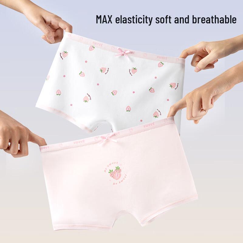 Hongdou Girls' Cotton Boxer Briefs - 4 Pack