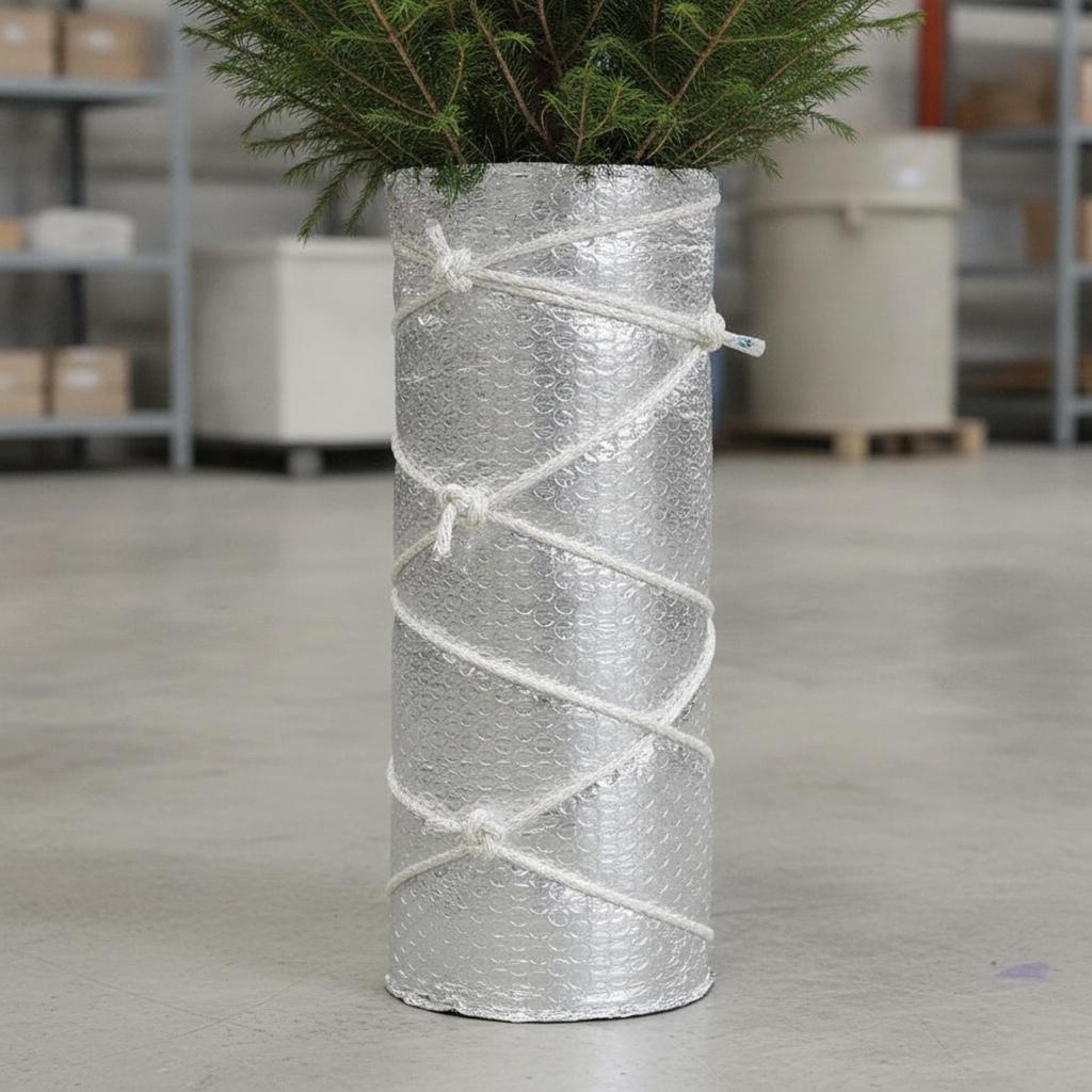 Aluminum-Plated Bubble Film Roll Waterproof Thermal Barrier Easy to Cut