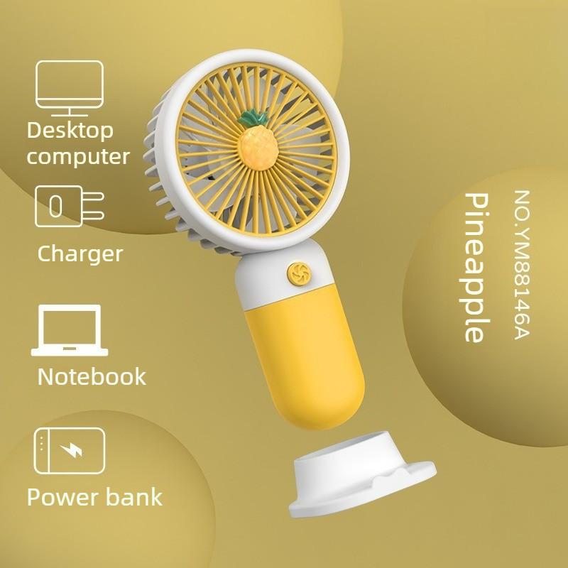 

Small USB Desk Fan Mini Portable Handheld Cooling Fan for Summer Students Office Home Use Random