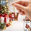 2d Flat Ornament Acrylic Acrylic Decorative Pendant Christmas Pendant Fade Resistant Acrylic Hanging Decoration For Holiday