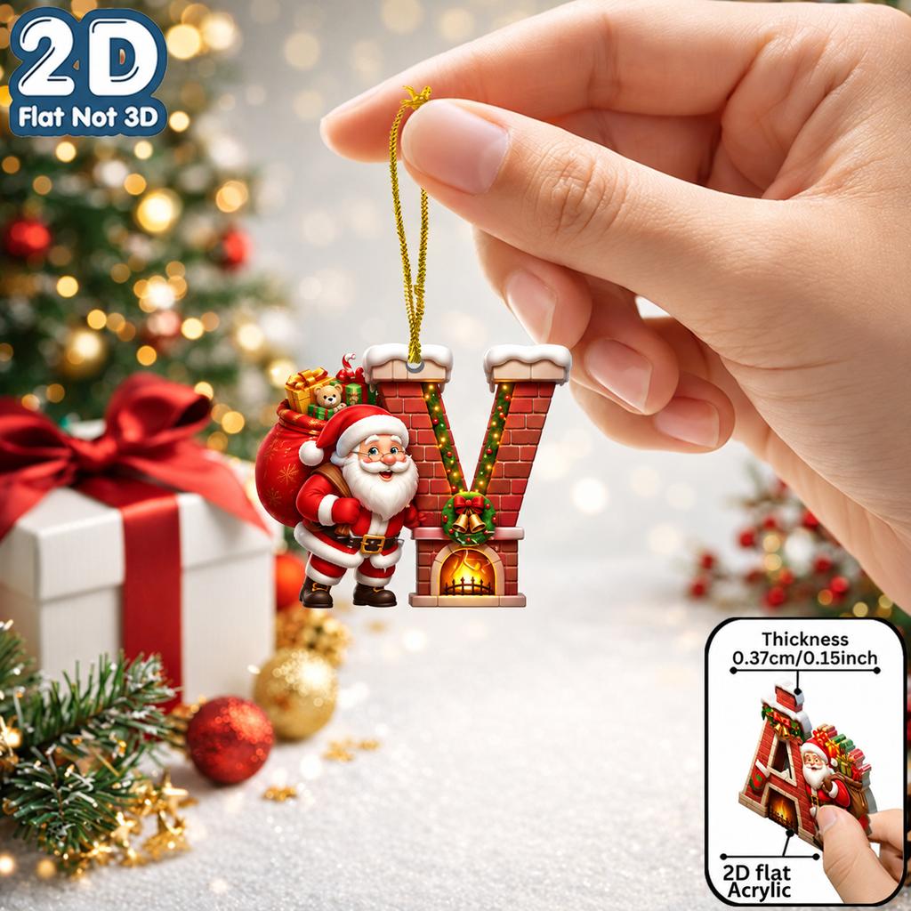2d Flat Ornament Acrylic Acrylic Decorative Pendant Christmas Pendant Fade Resistant Acrylic Hanging Decoration For Holiday