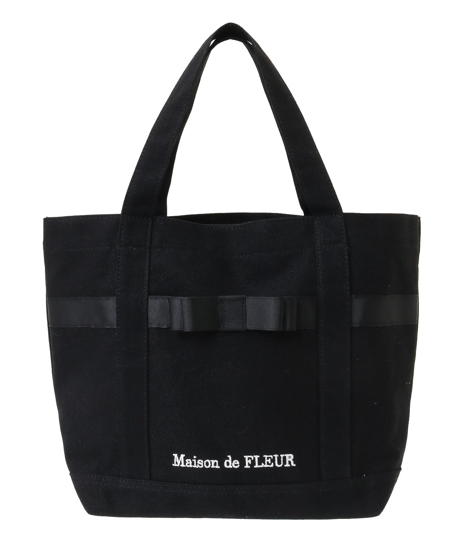 Maison de FLEUR Канвасная сумка-тоут S Черная F Сумка-тоут 08001386800 С множеством карманов чёрный