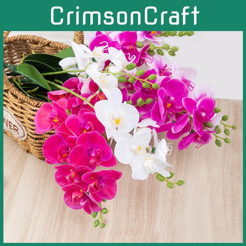 Simulation Phalaenopsis Artificial Flower Room Wedding Decoration Plants Green