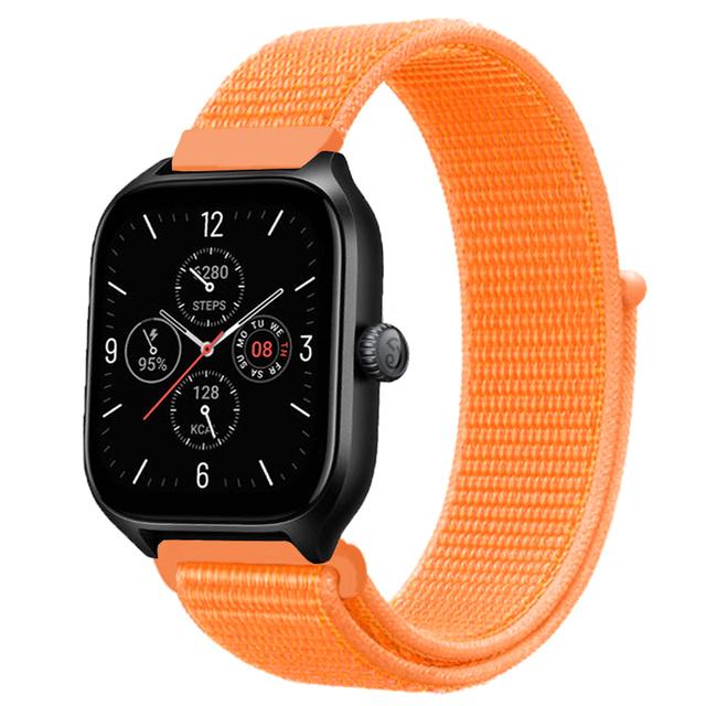 20mm 22mm Nylon Loop Band For Amazfit GTS 4/3/3pro/2e/GTS 2 Mini/GTR 4 47mm/GTR 2/Stratos 2 3 Strap For Amazfit Bip 3 Pro Correa