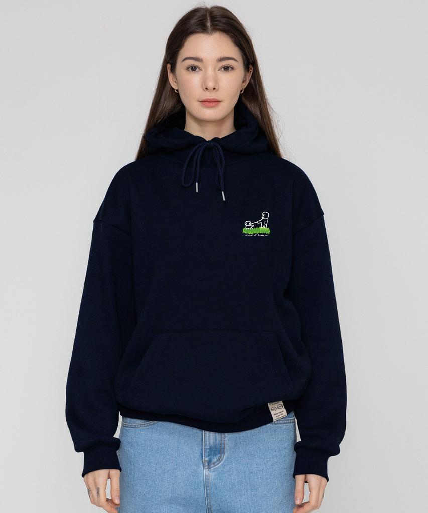 [Unisex] Human Puppy Work Hoodie_Navy