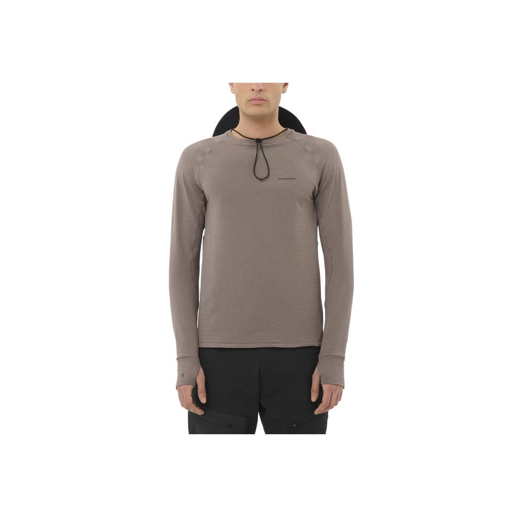SALOMON Essential Lightwarm Comfortable Simple Versatile Crew Neck Sweatshirt Men Tops C26040